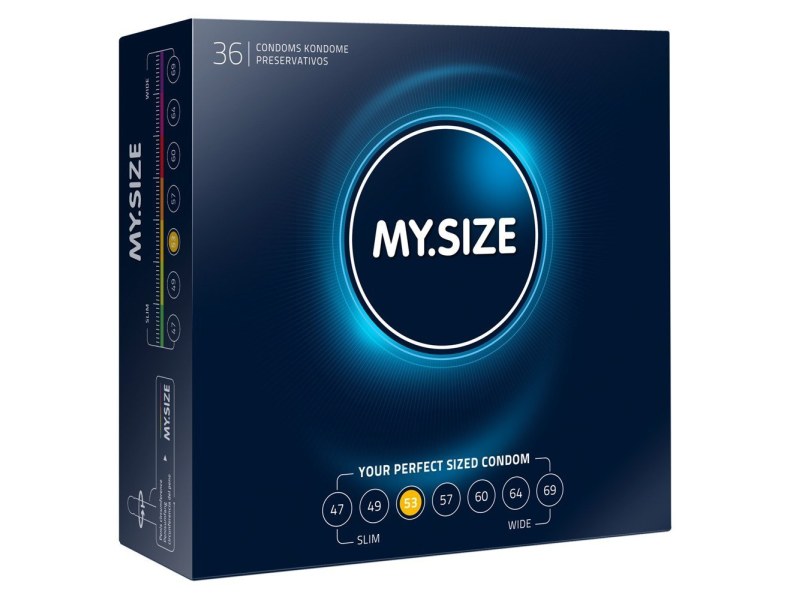 Prezerwatywy klasyczne na wymiar MYSIZE 53mm 36szt - 4